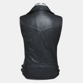 Mens Sleeveless Genuine Leather Vest